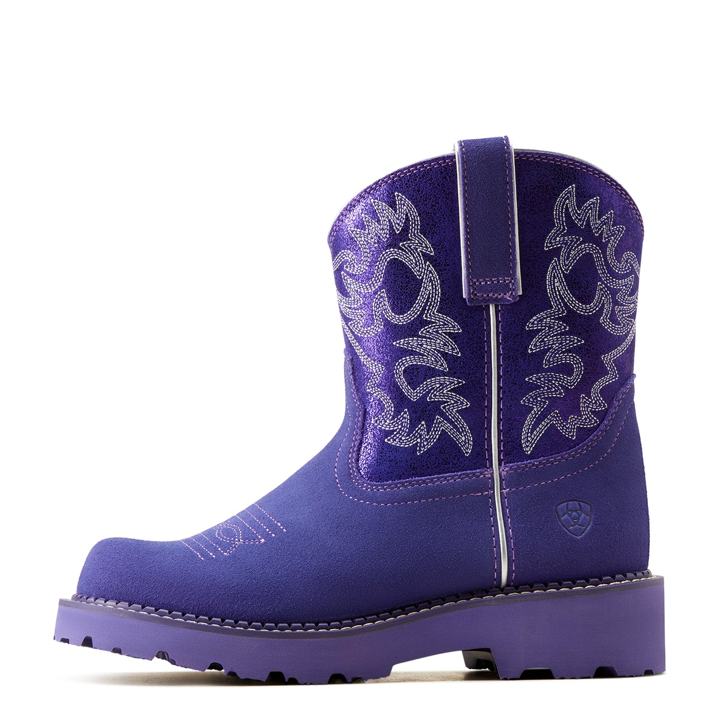 10050994 Ariat Women's Fatbaby Violet Sueded/Purple Metallic