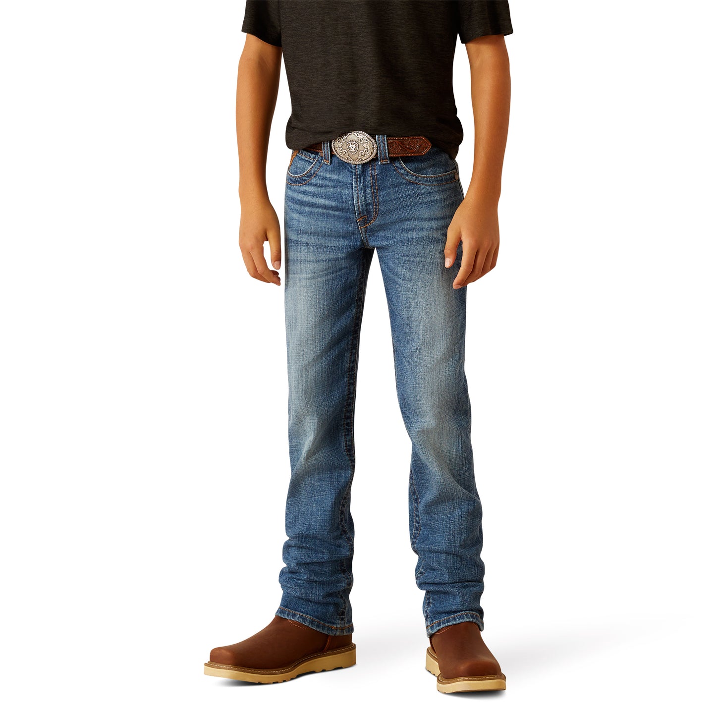 10058925 Ariat Boy's B5 Slim Norwich Straight