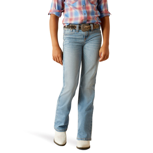 10058908 Ariat Girl's Hasley Boot Cut Porto