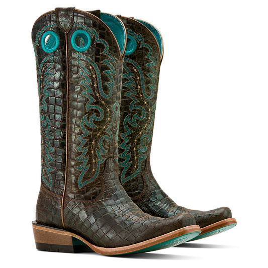 10061177 Ariat Women's Futurity Boon Croc Print Shine