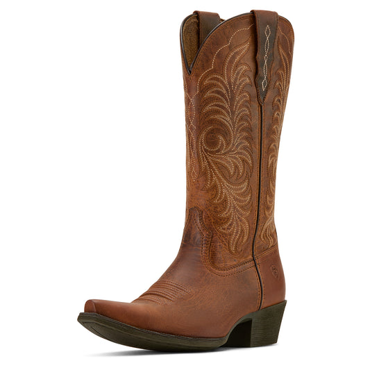 10061307 Ariat Women's Heritage X Toe StretchFit Western Boot B Wide