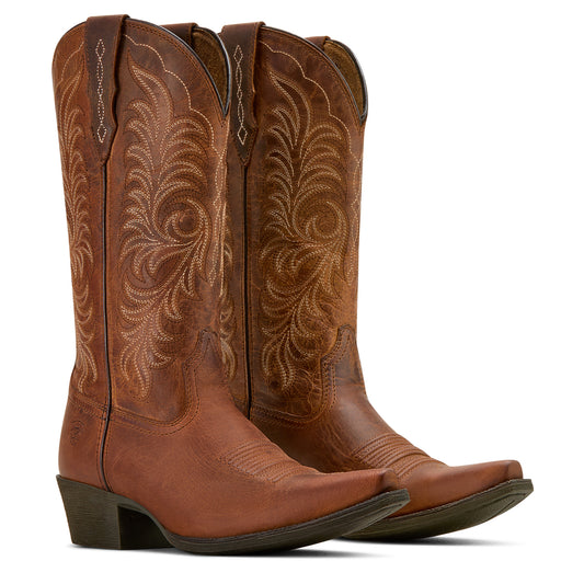 10061307 Ariat Women's Heritage X Toe StretchFit Western Boot B Wide