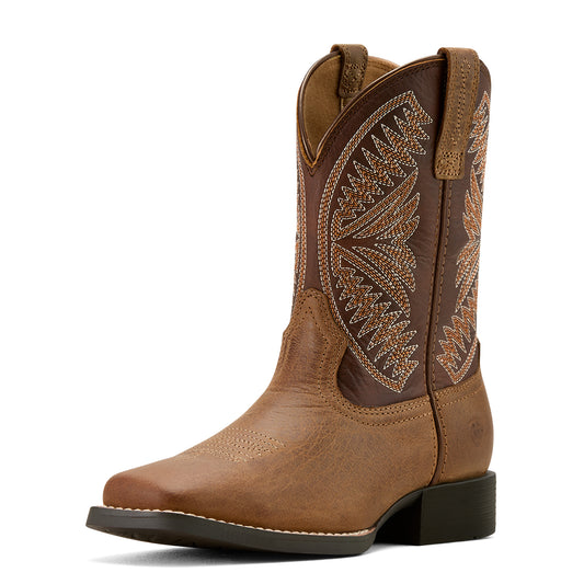 10061136 Ariat Youth Ruidoso Pearl/Chocolate Brown