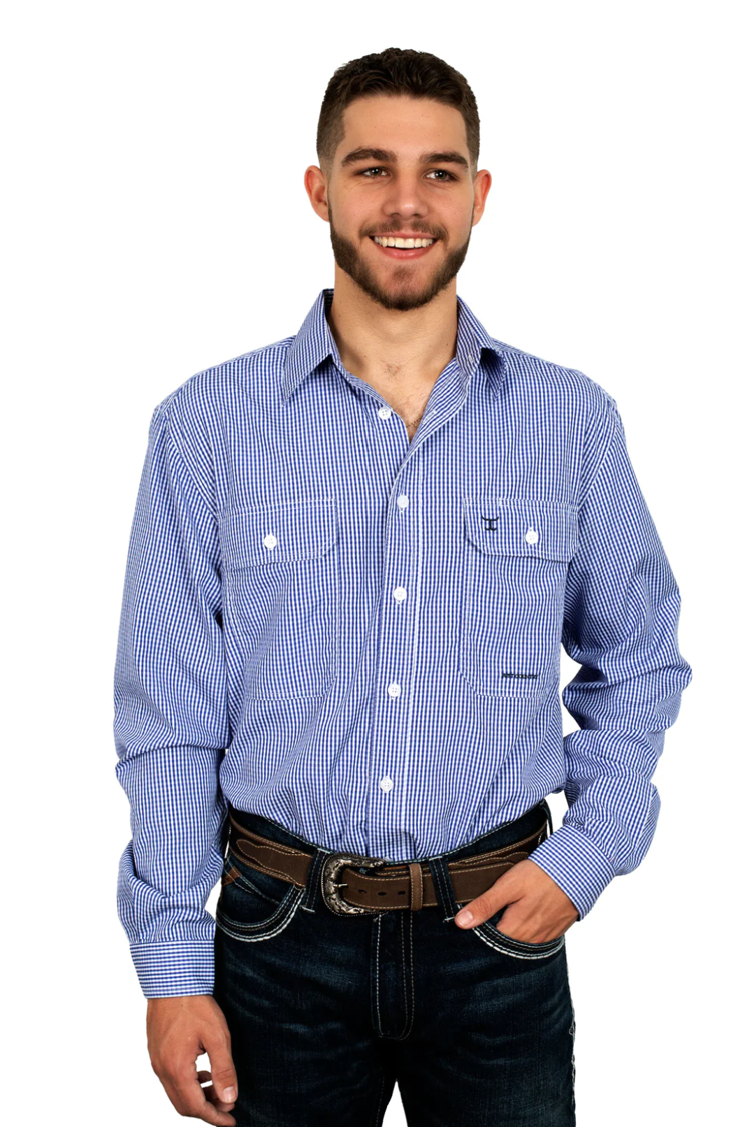 MWLS2307 Just Country Men's Austin Full Button Work shirt