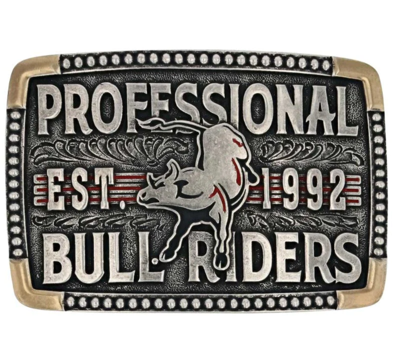 PBR938 Montana Silversmiths Attitude PBR Western Buckle