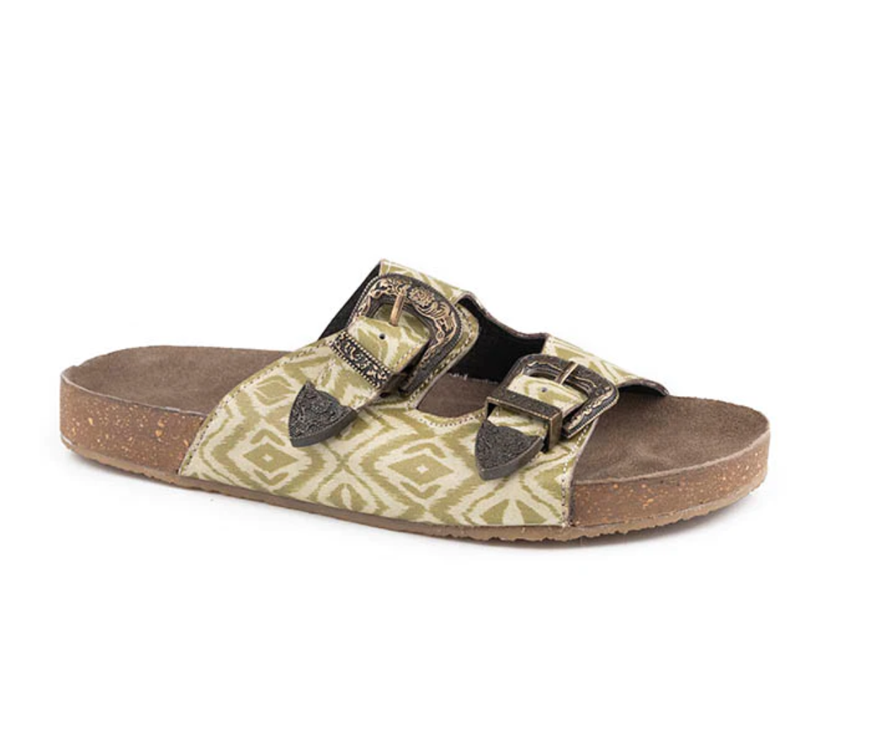 09-021-0607-3224 Roper Women's Desiree Cream/ Tan Aztec Leather