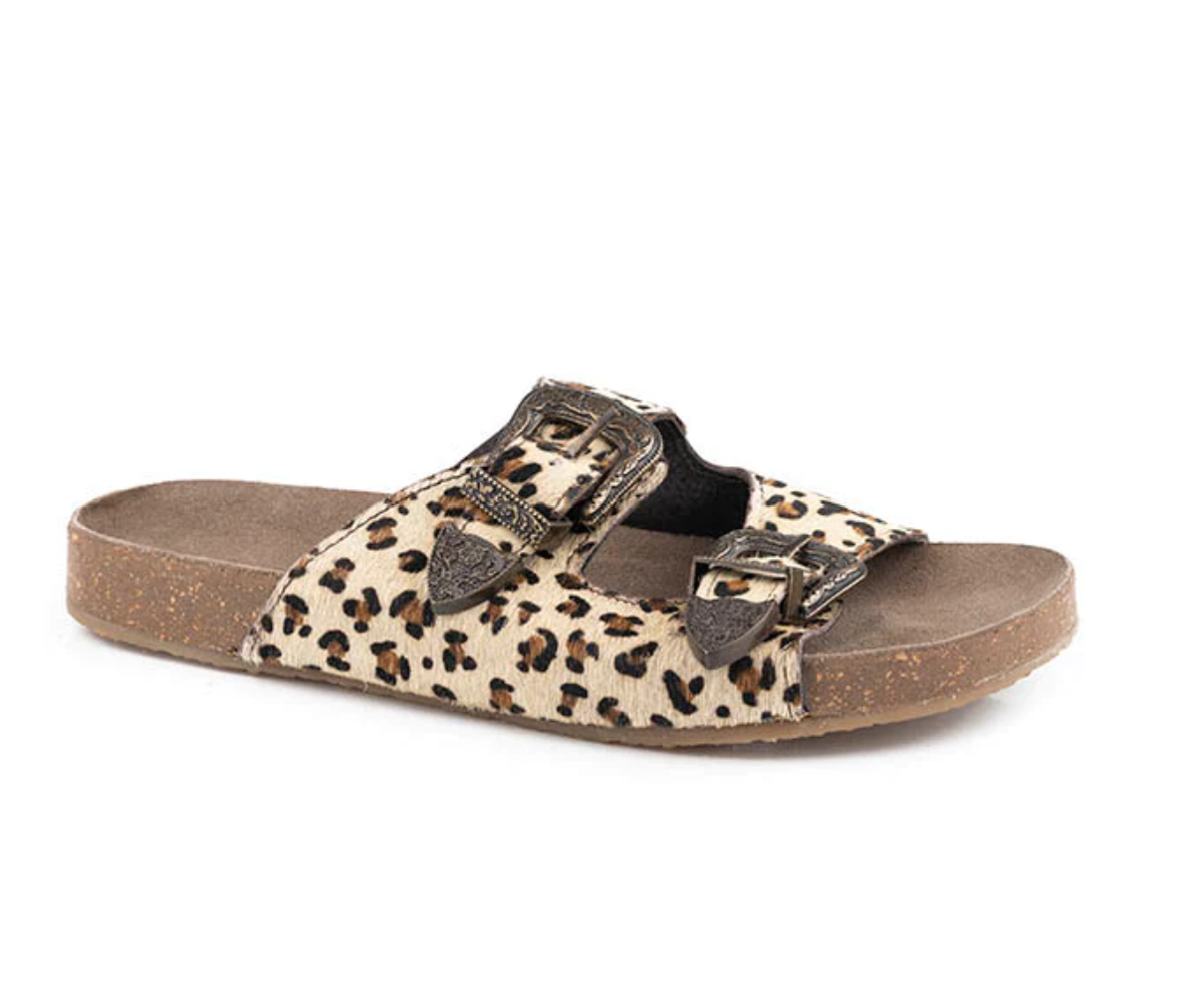 09-021-0607-3220 Roper Women's Desiree Leopard Hair on Hide leather