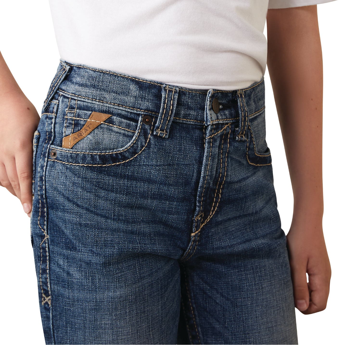 10044382 Ariat Boys B4 Boot Cut graysill Nelson