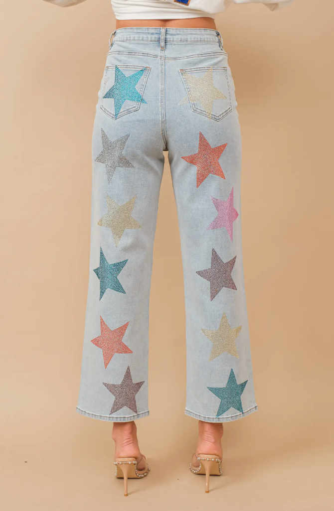 80024PLW Vegas Line Jewel Jean