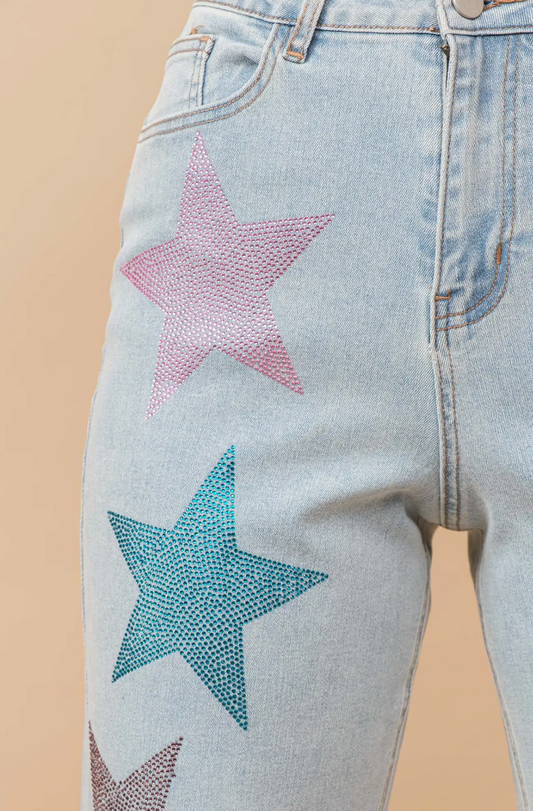 80024PLW Vegas Line Jewel Jean