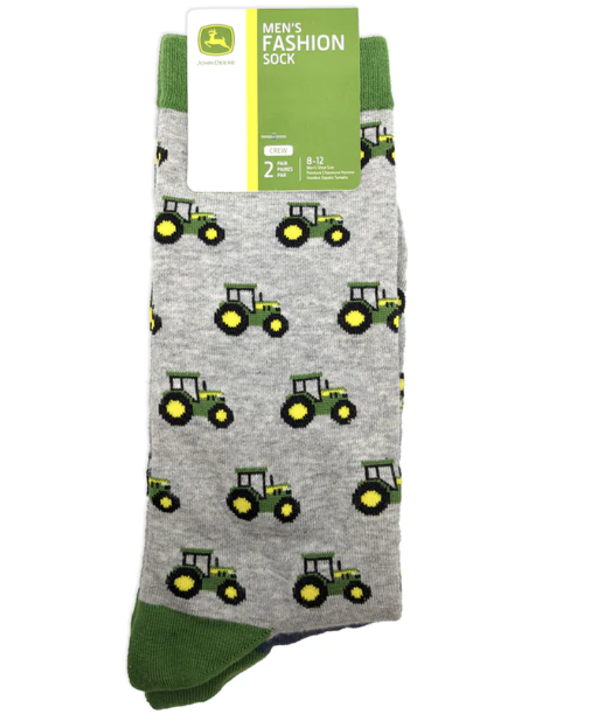 JD178G10CAU John Deere Men's fashion socks tractors