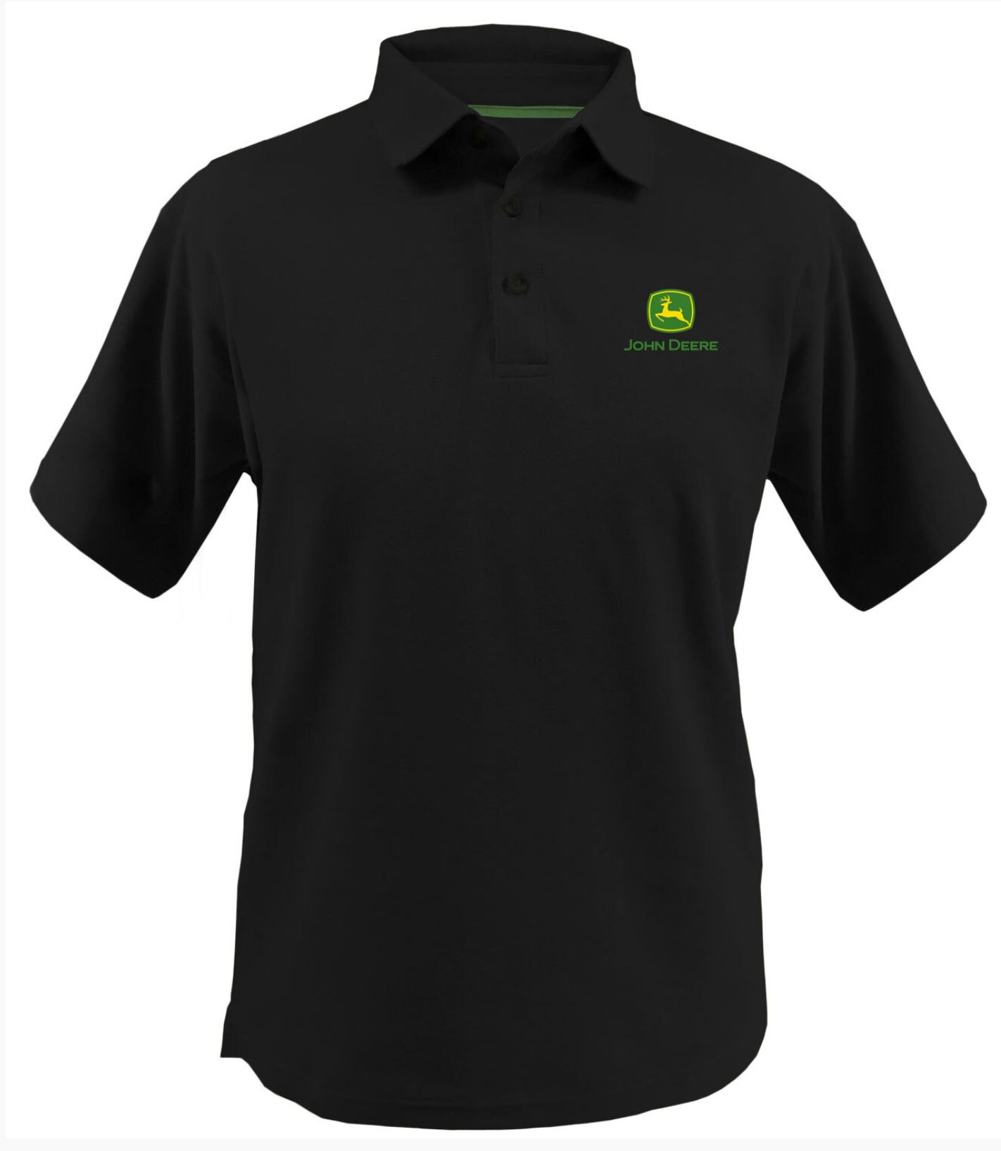 13690029BK John Deere logo polo Black