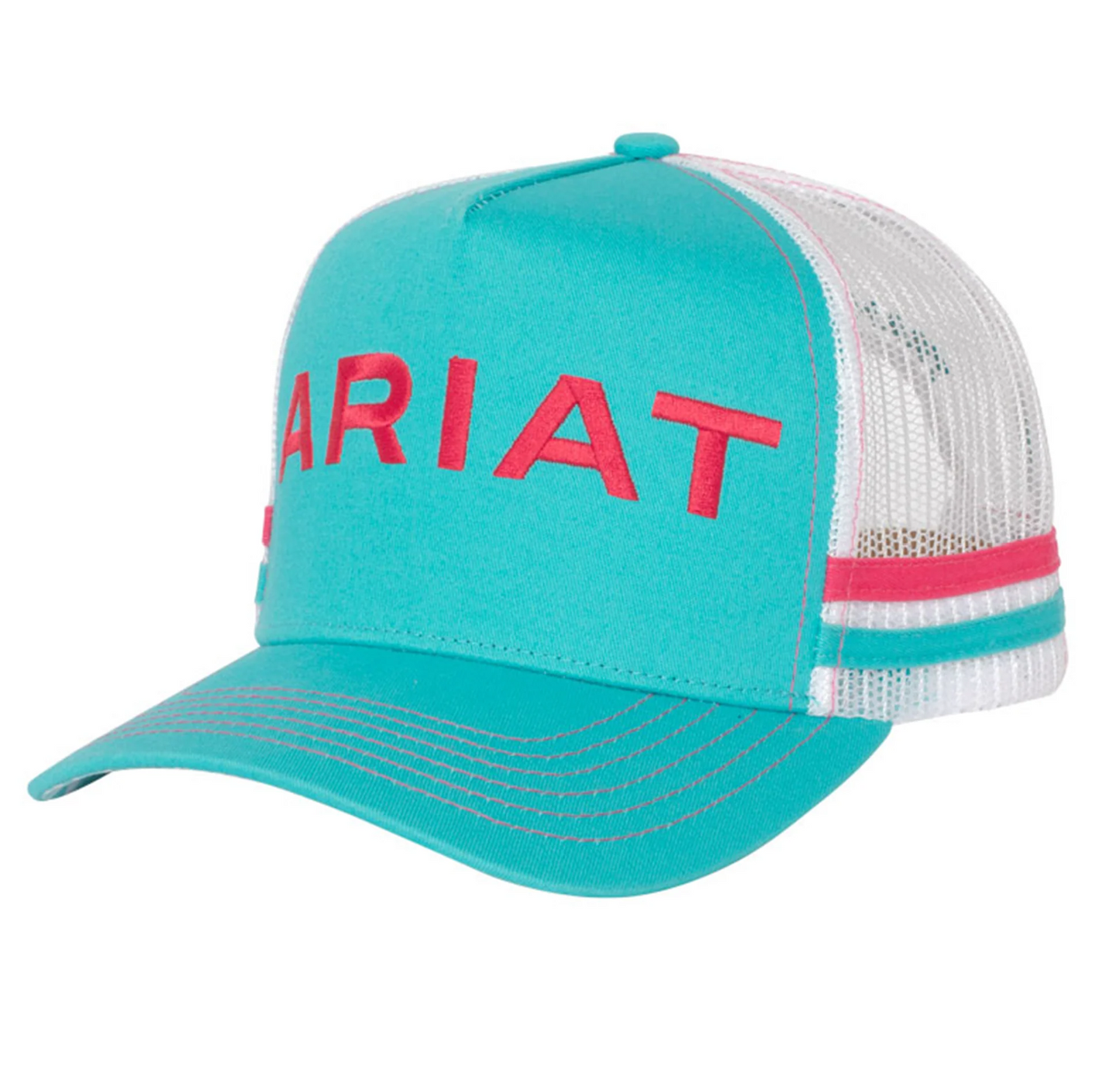 AC2212 Ariat Patriot Trucker cap Turq