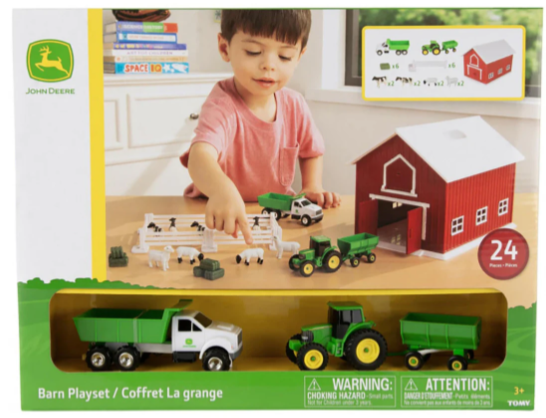 LP833015 John Deere Barn Play Set 24 Pc