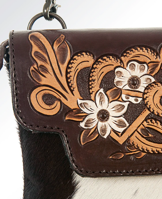 ADBG241 USA Cow Hide Cheyenne Clutch Handbag