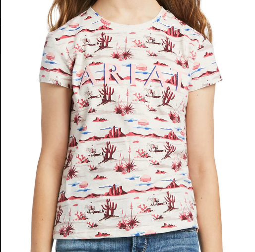 10039531 Ariat Women's Yuma Ringer Tee