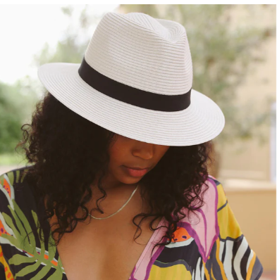 BD459 Before Dark Ivory Fedora Hat