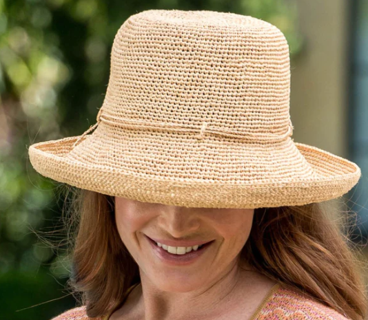 TM548 Tina M Leslie Raffia Hat Natural