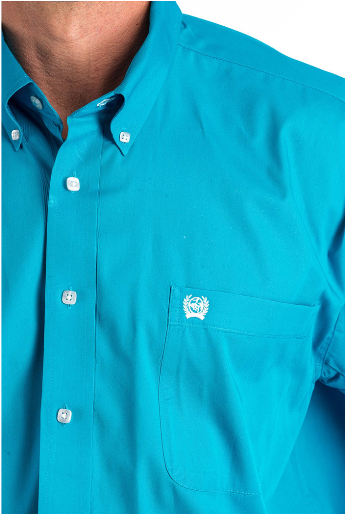 MTW1103800 Cinch Men's Arena shirt Teal