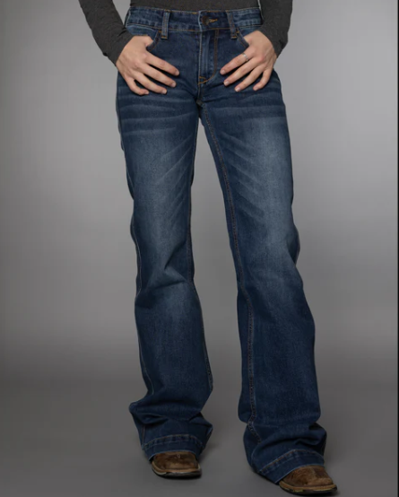 33803 CC Western Women's Magie Mid Rise Trouser 34 Leg