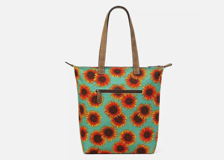 A770015327 Ariat Tote Bag Sunflower Print BLUE