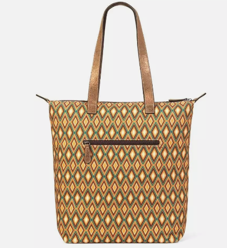 A770015502 Ariat Tote Bag Diamond Print Brown