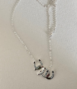 CYW-303 Horseshoe Cascading/Petite Necklace Aqua