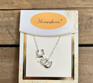 CYW-303 Horseshoe Cascading/Petite Necklace Aqua