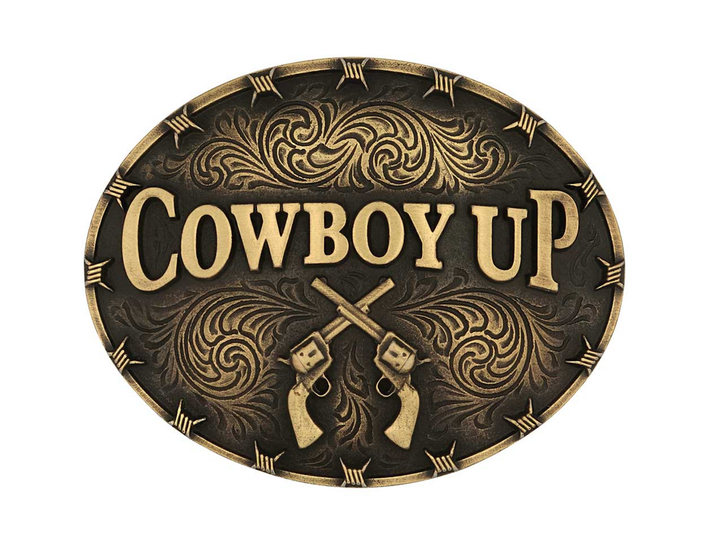 A1007C Montana Attitude Buckle Cowboy Up