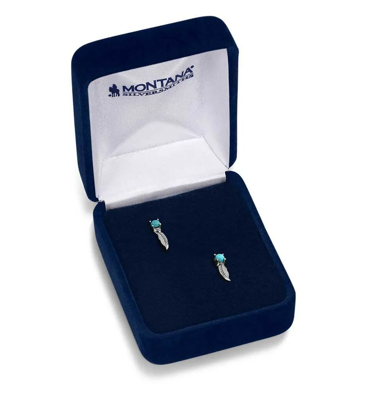 ER5864 Montana Silversmiths Take Flight Turquoise Earrings