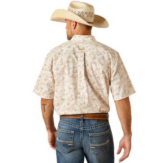 10051258 Ariat Men's Edison SS Shirt Tan