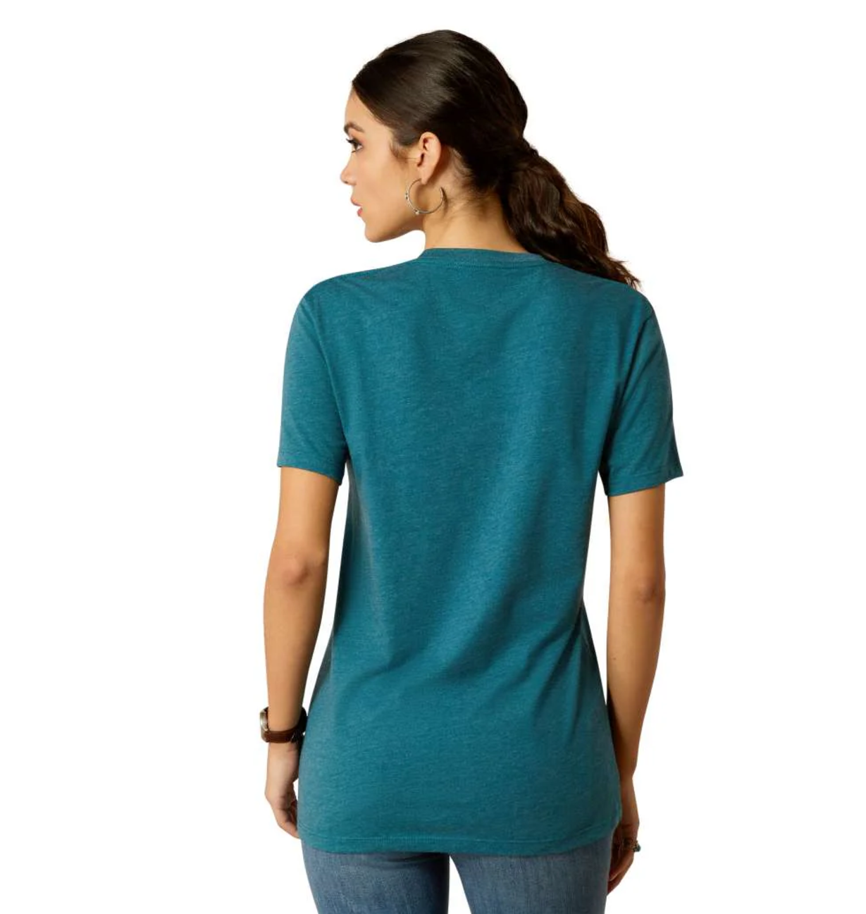 10052548 Ariat Women's Sketch Pad SS Tee Deep Sea heather