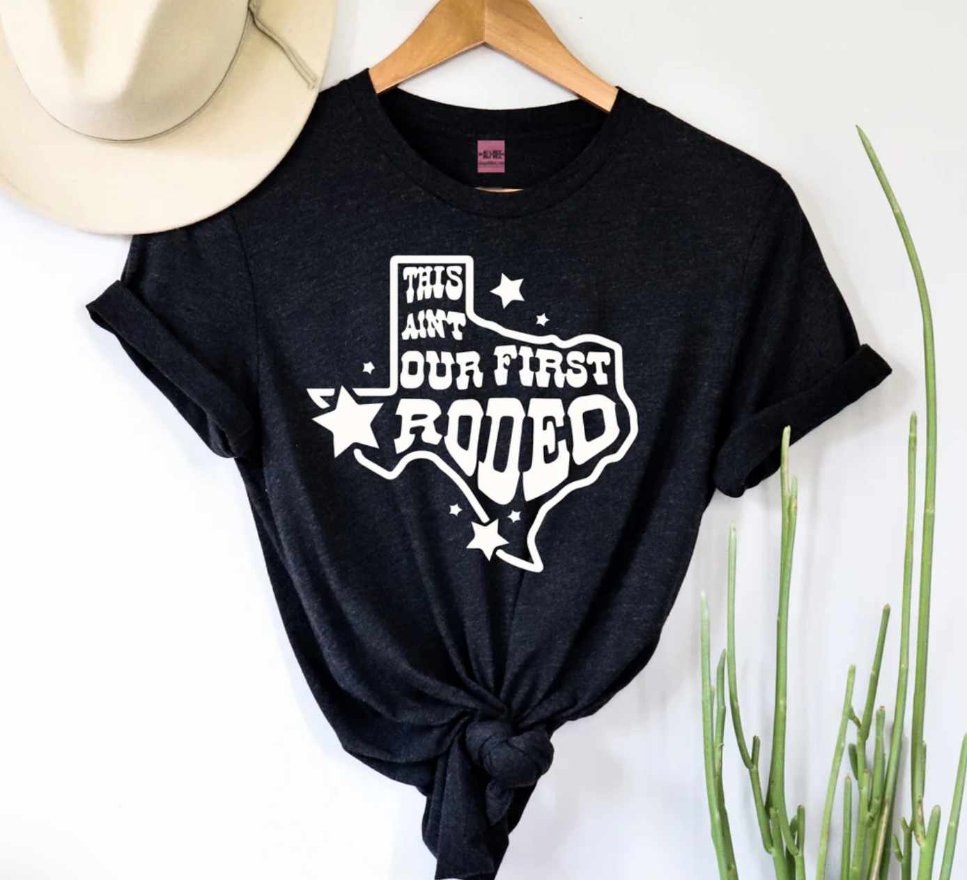 AD24 ALI DEE This ain't our first rodeo Texas tee - Black