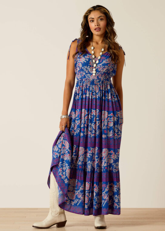 10051478 Ariat Women's Candela Dress Candelia Print
