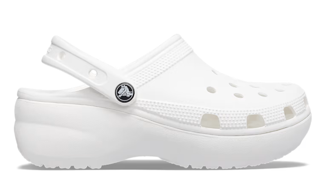 206750-100 CROCS Classic Platform Clog White