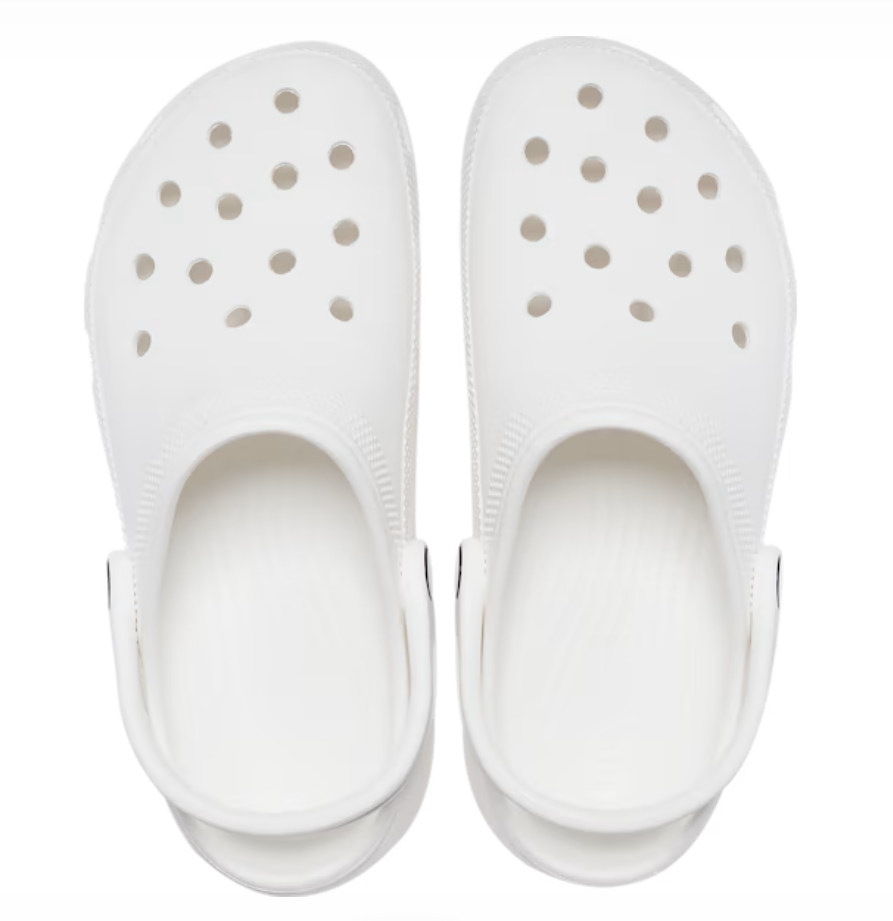 206750-100 CROCS Classic Platform Clog White