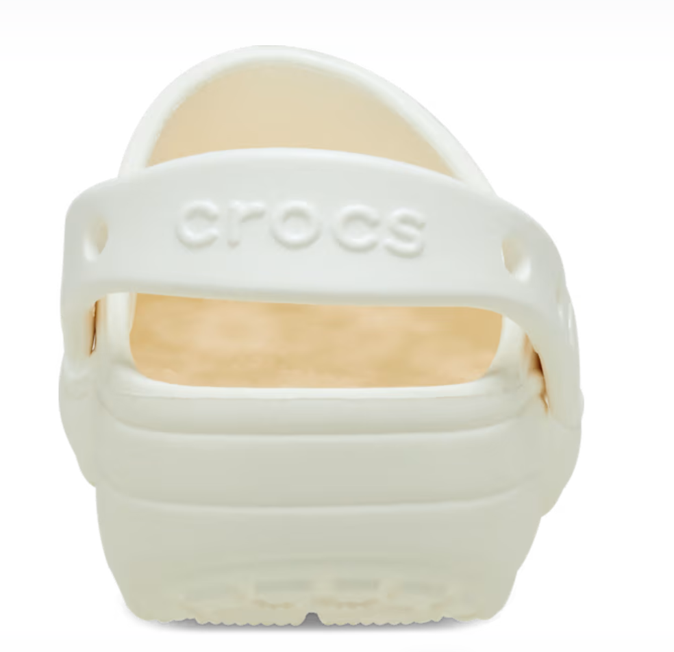 210927-0WV CROCS Classic Floral Cut Out Clog Chalk
