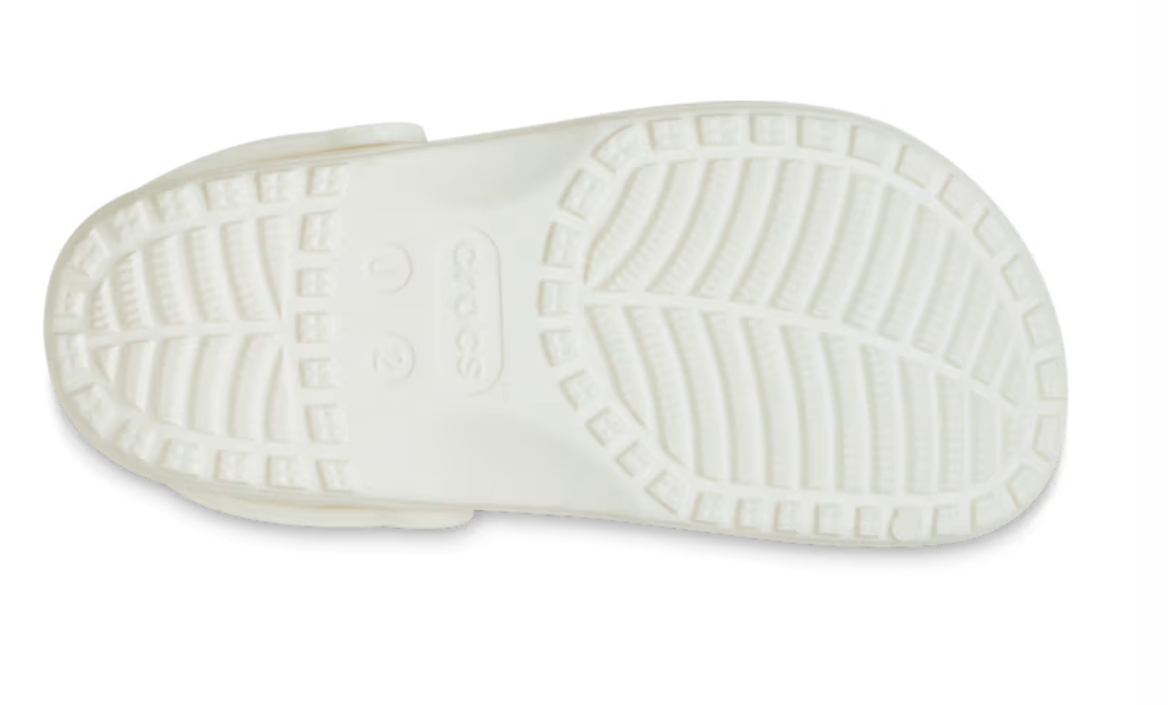 210927-0WV CROCS Classic Floral Cut Out Clog Chalk