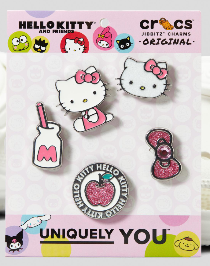 10010555 CROCS JIBBETZ Hello Kitty Friends forever Elevated 5Pk