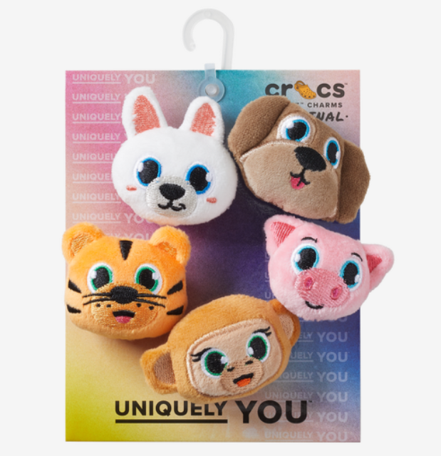 10013953 CROCS JIBBETZ Fuzzy Animal 5Pk