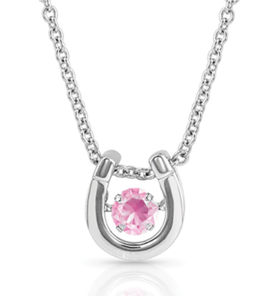 NC4742-OCT Montana Silversmiths Birth Stone Necklace October