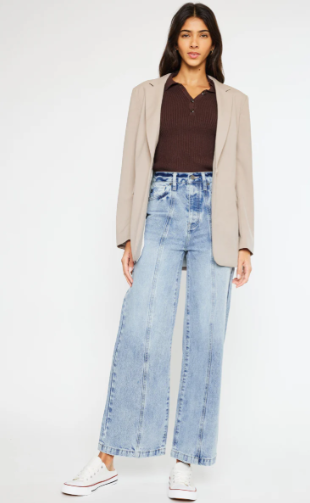 KC7396L Kancan Mara Ultra High Rise 90's Wide Leg Jeans