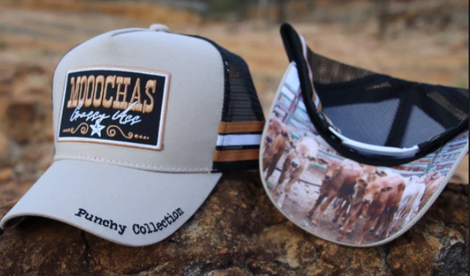 36029 GFOUR Moochas Sandstone Trucker Cap