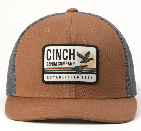 MCC0110017 Cinch Trucker Cap "Gold Flying Duck"