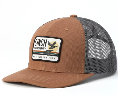 MCC0110017 Cinch Trucker Cap "Gold Flying Duck"