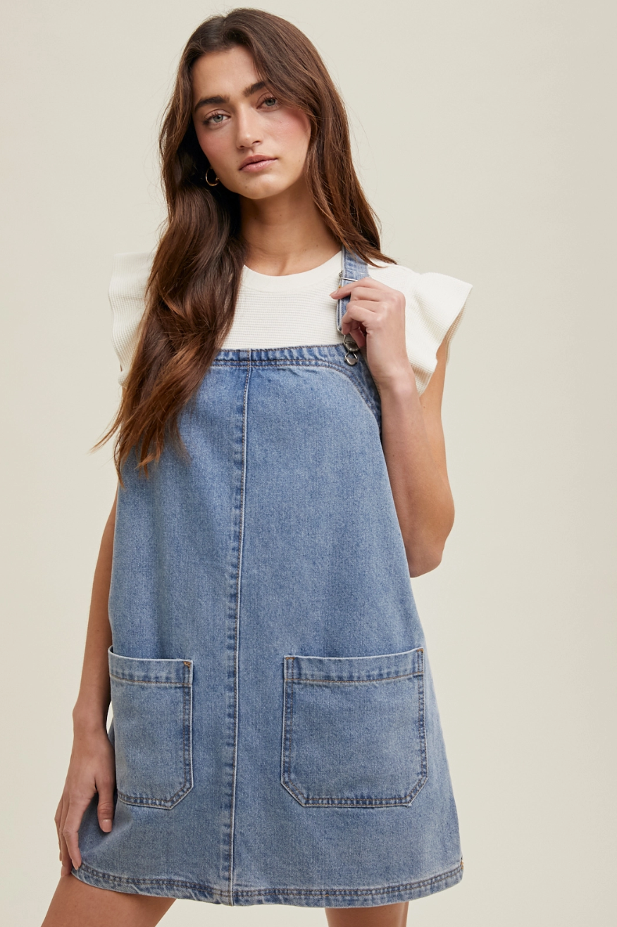 WL24-10432 Denim mini Skirtall