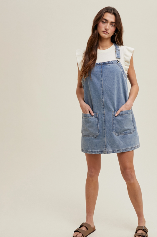 WL24-10432 Denim mini Skirtall