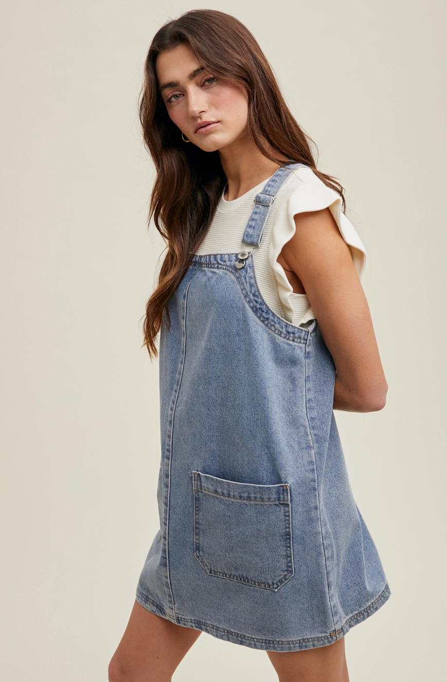 WL24-10432 Denim mini Skirtall