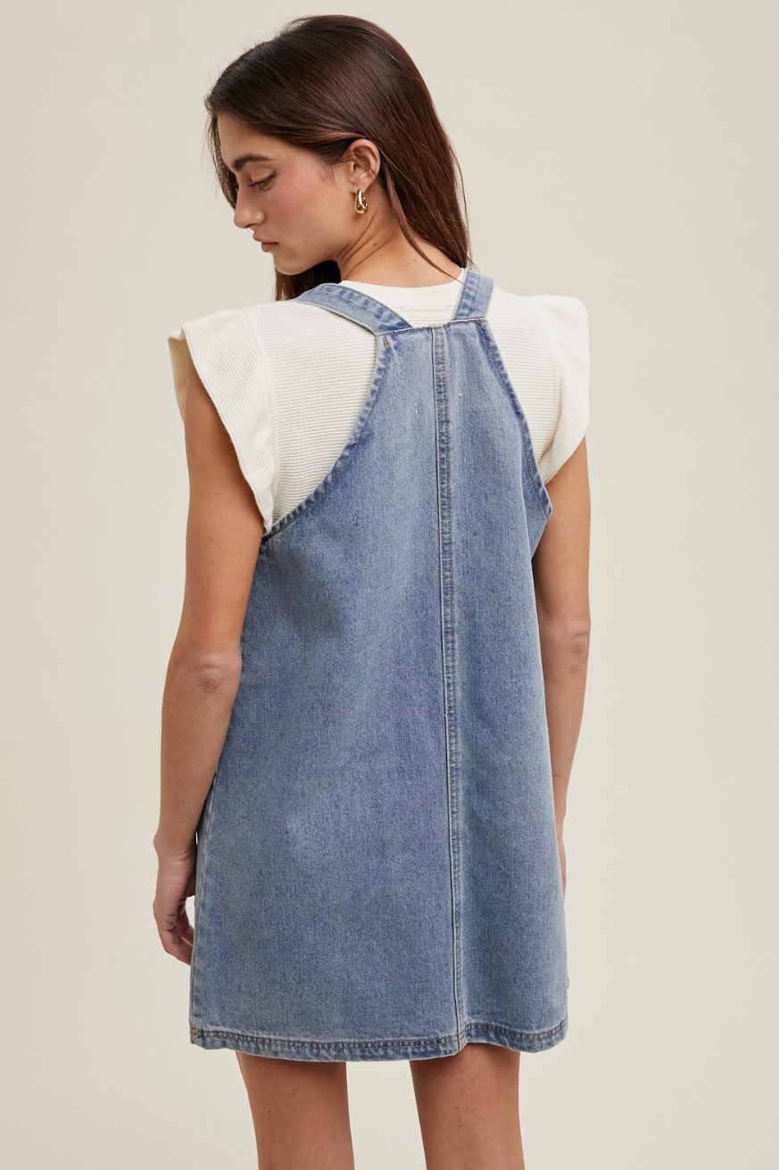WL24-10432 Denim mini Skirtall