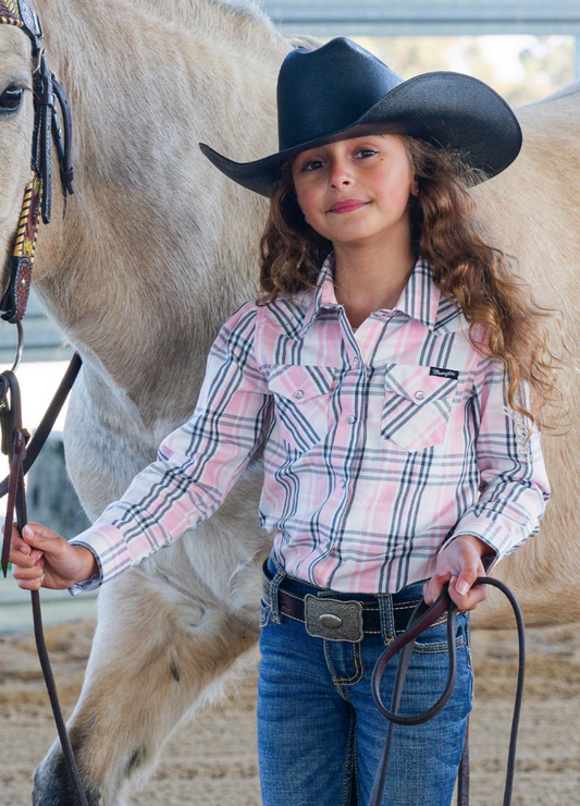 X5W7971HAT Wrangler Kids Vaquerita Hat Black